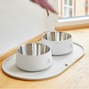 DOG Copenhagen Vega Dog Bowl, S/M, Cool Grey