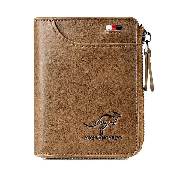 JIANK Reshline Men’s RFID Blocking Wallet (KHAKI)