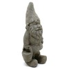 Garden Gnome with Bucket: Solid Durable Stone Statue with Vintage
