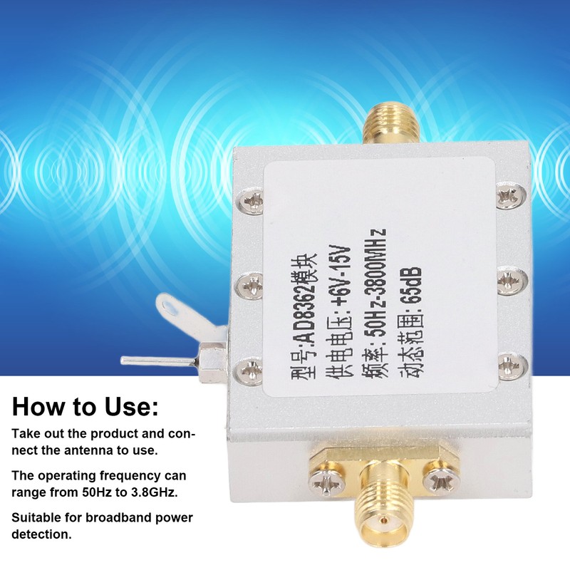 RF Signal Power Meter Logarithmic Frequency Detector ‑75dBm to 16dBm