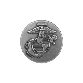 US Marine Corps Nickel Silver Lapel Pin. Made in USA.