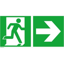 Format 4044589113658 Rettungsz 300 x 150 mm FOL. RETT. to The Right