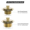Brushed Gold Bathtub Drain Bath Tub Trim Set Conversion Kit