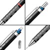 Rotring 1904696 Tikky Colour-Coded Mechanical Pencil - 0.70 mm, Black