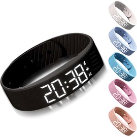 Reloj despertador Fitsleeps, alarma de despertador Fitsleeps Silent Vibration Wristband - Versión profesional, mejora tu sueño, para hombres y mujeres