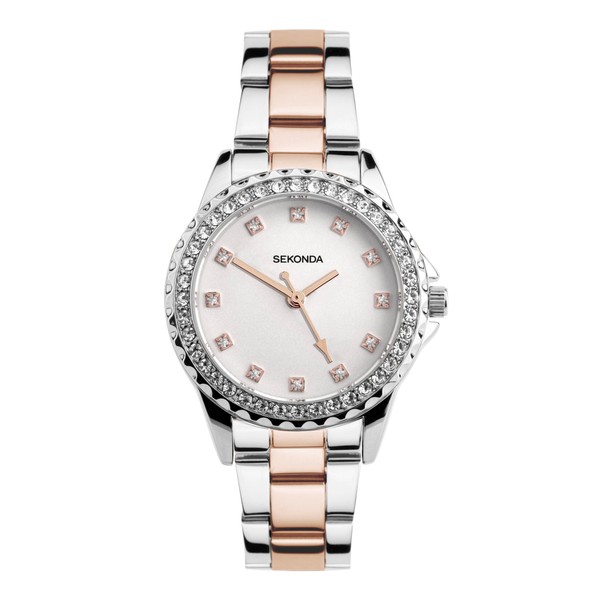 Sekonda Women's Analog Japanese Quartz Watch with Alloy Steel Strap
