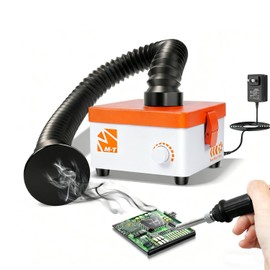 M-T Solder Fume Extractor, 80W 168m³/h Soldering Fume Extractor Smoke Absorber with HEPA Filter & Carbon, 3-speed Adjustment for Soldering, Welding, 3D Printing