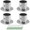 Jiozermi Stainless Steel Curtain Rod Holders, 4 Packs 1 1/4"