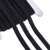 AHANDMAKER 25 Yards Black Braid Lace Trim Polyester Woven Fabric