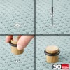 SOTECH Set of 2 Steel Door Stoppers Floor Mounting (Diameter