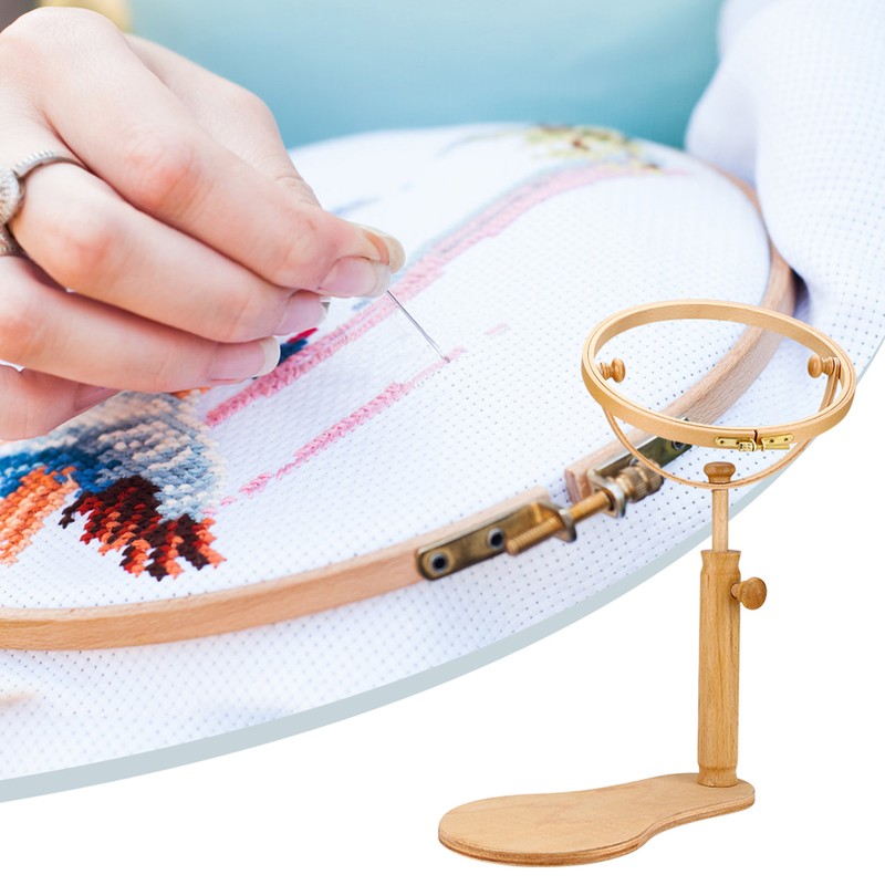 Embroidery Stand Hoop Wood Embroidery & Cross Stitch Hoop Ring