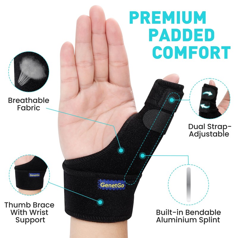 Trigger Thumb Splint - Thumb Spica Support Brace Stabilizer for