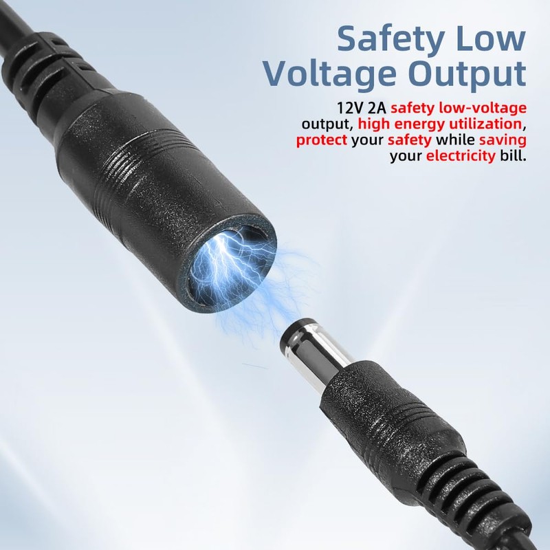 DaToo Aquarium Light LED Power Adapter AC 100-240V DC 12V