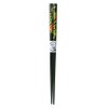 Marujyu 742812 Painted Chopsticks Nanten, Set of 2, Black, Red,