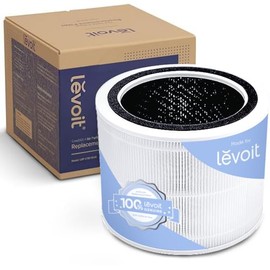 Levoit Core 200S-P Air Purifier Genuine Replacement Filter, AHAM VERIFIDE, Supports HEPA Sleep Mode, High-Efficiency Activated Carbon, Removes Smoke, Odors, Allergens, Core 200S-RF, 1 Pack