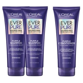 Kit Shampoo y Acondicionador L'oréal Paris Ever Pure Purple