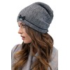 VIVISENCE Women's Winter Knitted Hat Warm Winter Hat with Wool