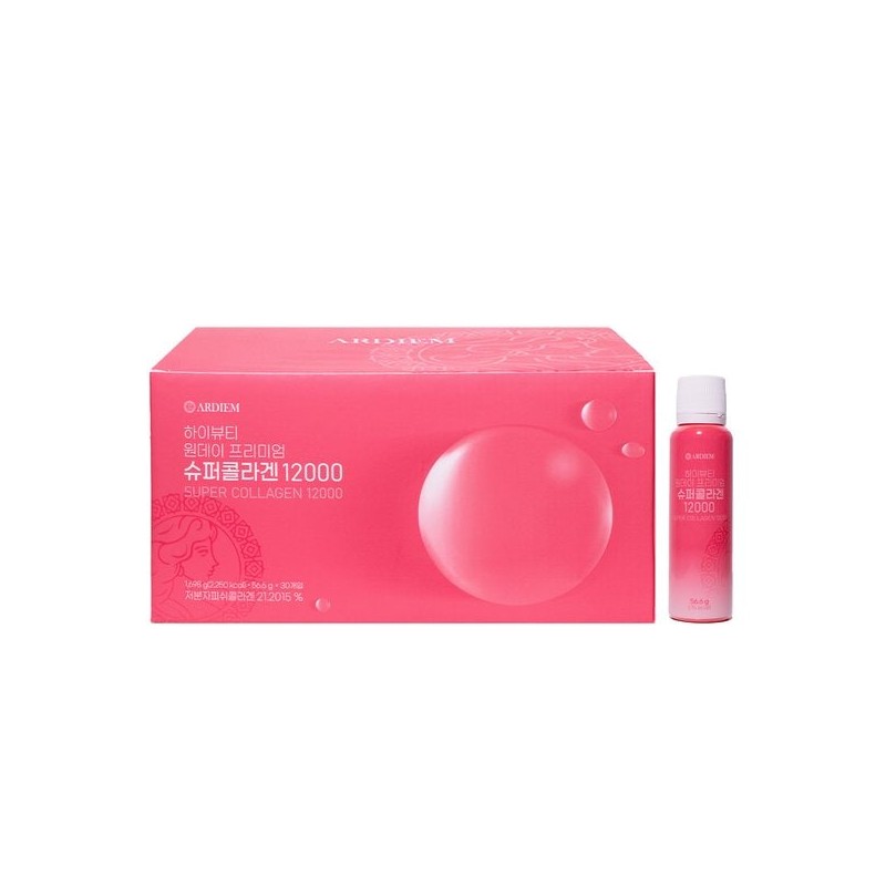 Ardiem 아르디엠 하이뷰티 원데이 프리미엄 슈퍼콜라겐 12000 56.6g x 30개입