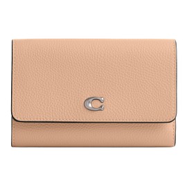 Coach Polished Pebble Leather Essential Medium Flap Wallet