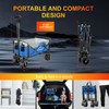 Collapsible Foldable Wagon, Utility Large Capacity Beach Wagon with Big