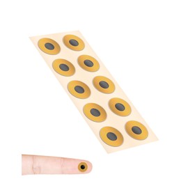 NFC Tags,10mm Programmable RFID Stickers Tag215, Round Waterproof Flexible FPC NFC Labels for Phones, Wearables, Automation (10PCS)