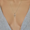 925 Sterling Silver Cross Pendant INRI Jesus Christ Crucifix Religious