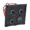 Rocker Switch Panel 3 Gang LED Waterproof DC12V‑24V with Display