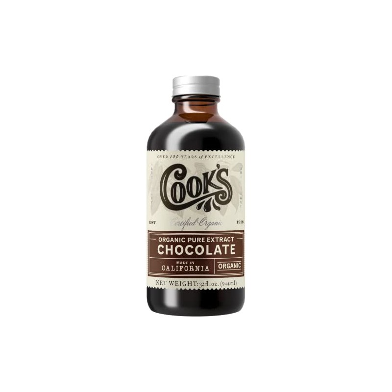 Cook's Organic Chocolate Extract 32 oz