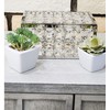 VI N VI Silver Crystal Jewelry Box with Glass Interior