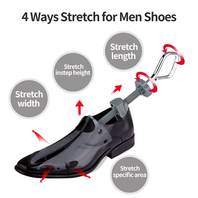 Shoe Stretcher Men 4-Way Shoe Expander Widener for Wide Feet