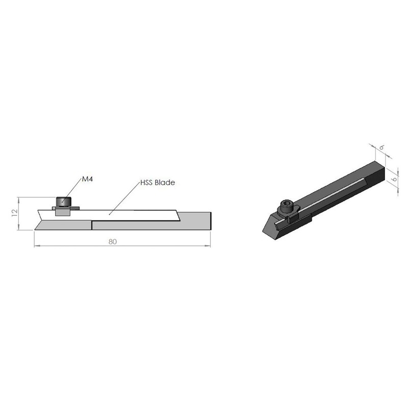 PAULIMOT Mini Parting Steel Holder 6 x 6 x 80