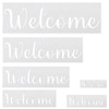 6 Pcs Welcome Stencils for Painting on Wood Doormat