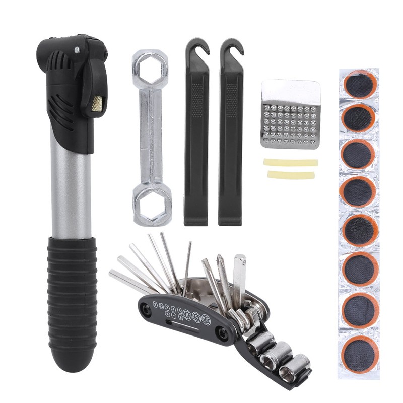 Bike Tools Kits MultiFunction Bike Tire Repairing Tool Essential Cycling