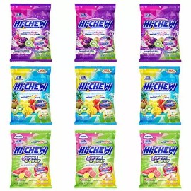 Hi-Chew Hi Chew Variety 3 Flavor Mix Soft and Chewy Taffy Candy (Super Fruits, Sweet ...