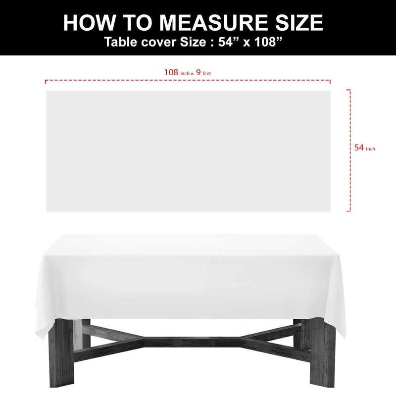 Party Essentials ValuMost Disposable 54" x 108" Plastic Rectangle Table