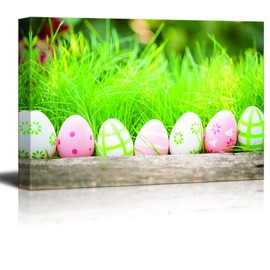 SIGNWIN Canvas Wall Art Easter Day Theme Canvas Prints Home Artwork Decoration for Living Room Bedroom - 24x36 inches