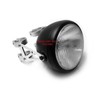 Alchemy Parts Motorcycle Brushed Headlight Brackets with Fork Clamps to