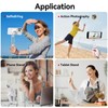 Magnetic Phone Tripod Stand with Anti Slip Silicone,Adjustable Height,360° Rotating