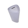 Tall Triangle Tin Charity Donation Coin Collection Box Tip Container