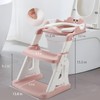 PandaEar Training Toilet Ladder, Toilet Potty Training Seat with Step