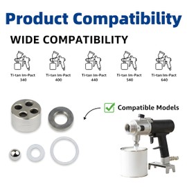805-846,20-3476 Airless Paint Sprayer Inlet Valve Seal Repair Kit Fits for Ti-tan Im-Pact 340 400 440 540 640 Replace Part Repair for Airless Paint Sprayer