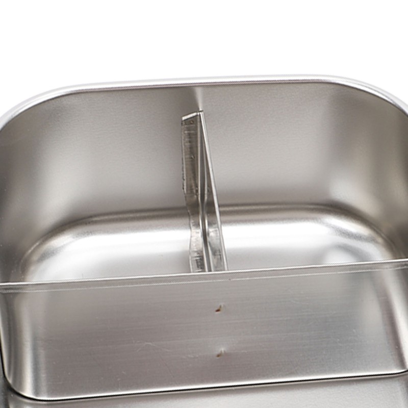 Lunch Box 3 Compartments Leakage Proof 304 Stainless Steel Bento