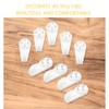 Hocansen 30 PCS Invisible Nail Wall Hooks Plastic Hardwall Hanger