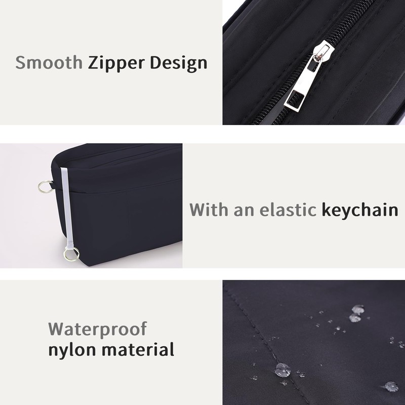 SHINGONE Handbag Organiser with Key Ring, Pocket Organiser, Waterproof, Inner