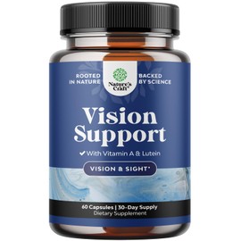 Complete Eye Health Supplement for Adults - Lutein 20mg Per Serving Eye Vitamins for Vision Dry Eyes Pressure and Blue Light Protection - Eye Supplement for Adults with Beta Carotene for Eyes