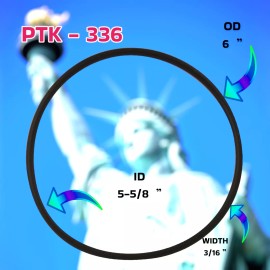 LIBERTY SEALS JS-1903 JS Series Cover O-ring  PTK-336 For WMC  WITH 6-PACK & LUBE TUBE