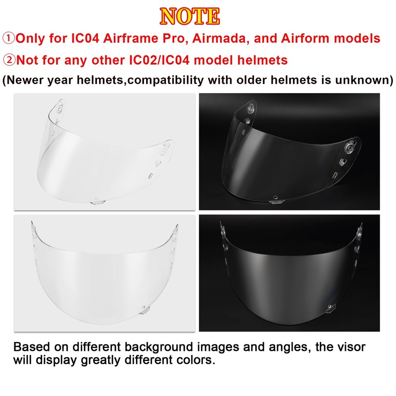 PSLER Icon Ic04 Visor - Icon Ic-04 Airframe Pro/Airmada/Airform Visor