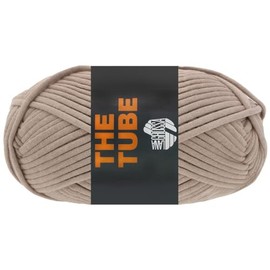 LANA GROSSA The Tube | Soft, Filled Tubular Yarn Ideal for Home Accessories and Bags | Hand Knitting Yarn Made of 60% Cotton & 40% Nylon | 200 g Wool for Knitting & Crocheting | 114 m Yarn