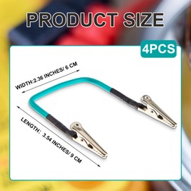 Tandefio 4 Pcs No Hands Wire Holder for Soldering Green Soldering Helping Hands Metal Tool Adjustable Welding Wire Clip Holder for Field Welding Electronics Appliances