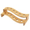 BambooMN 13" x 5.7" x 3.5" Natural Bamboo S Wave